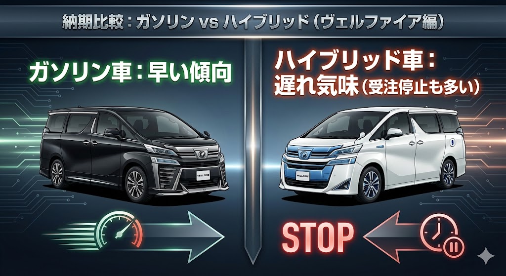 2026年最新の新型ヴェルファイア納期目安と受注状況の比較図解