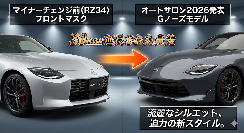 2026年マイナーチェンジ後のフェアレディZ（RZ34）