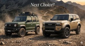  ジムニーノマドとランドクルーザーFJの比較イメージ